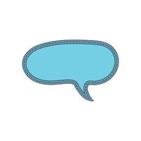 blue speech bubbles. bubble icon vector