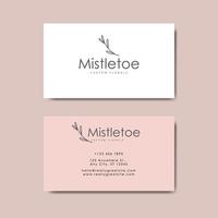 conjunto de plantillas de tarjeta de visita de vector minimalista moderno. salón de belleza, salón de manicura, peluquería, mujer y plantilla de tarjeta de visita de tema limpio.