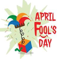 April fools day with surprise icons. Good For greeting cards, banners, flyers, etc. vector art illustration design