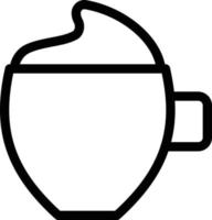 ilustración de vector de capuchino en un fondo. símbolos de calidad premium. iconos vectoriales para concepto y diseño gráfico.