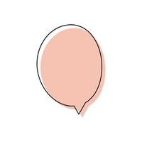 Modern speech bubble frame for comic text isolated white background. Empty outline bubble for speech text. Dialog empty cloud, cartoon box. vector