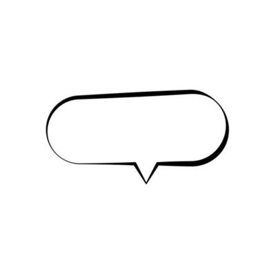 speech bubble frame for comic text isolated white background. Empty outline bubble for speech text. Dialog empty cloud, cartoon box.