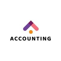 modern letter a business Logo Design with arrow for accounting, financial advisor, and investment. vector art illustration