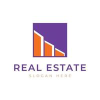 Real Estate Logo Design Vector. Good for Real Estate, Construction, Apartment, Building, House and Architecture. vector