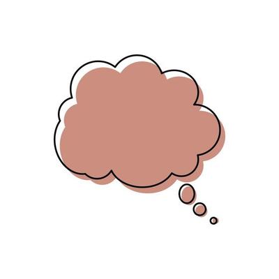 Modern speech bubble frame for comic text isolated white background. Empty outline bubble for speech text. Dialog empty cloud, cartoon box.