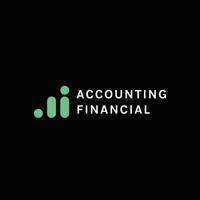 letra moderna un diseño de logotipo comercial con flecha para contabilidad, asesor financiero e inversión. ilustración de arte vectorial vector