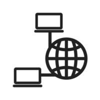 Internet Connectivity Line Icon vector