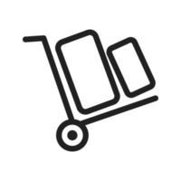 Carry Load Line Icon vector