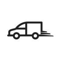 Fast Delivery Line Icon vector