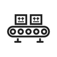 Assembly Line Line Icon vector