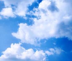 blue sky with cloud background. Selective focus. Copy space photo