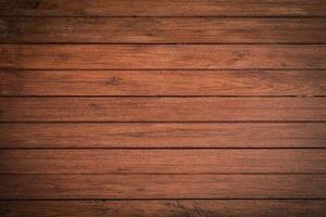 Dark brown wooden texture, old wood planks. photo