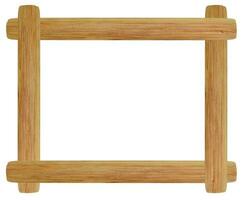 Wooden picture frame isolated on white background. with clipping path. photo