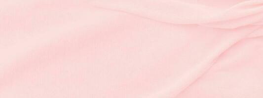 Abstract pink fabric texture background. panorama picture photo