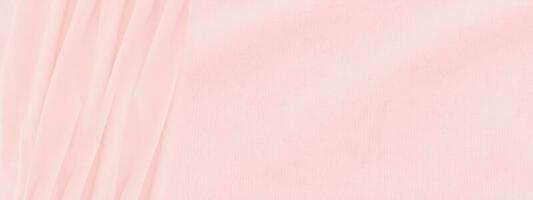 Abstract pink fabric texture background. panorama picture photo