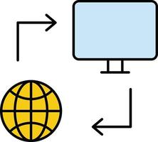 Network connection Isolated Vector icon which can easily modify or edit