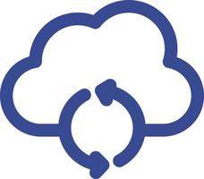 Cloud sync Isolated Vector icon which can easily modify or edit