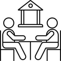 Bank manager Isolated Vector icon which can easily modify or edit