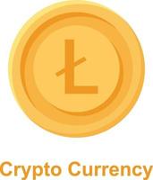 Cryptocurrency Coin Isolated Vector icon which can easily modify or edit