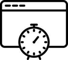 Browser Stopwatch  Isolated Vector icon which can easily modify or edit