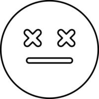 Dead Emoji Vector icon that can easily modify or edit