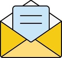 icono de vector aislado de sobre de correo electrónico que puede modificar o editar fácilmente