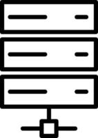 Database Server Vector icon that can easily modify or edit