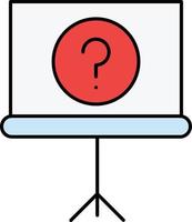 Presentation question Isolated Vector icon which can easily modify or edit