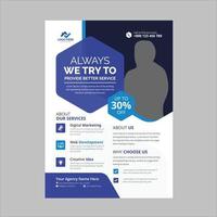 Corporate business multipurpose flyer design vector