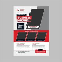 Corporate business and conference multipurpose flyer design vector