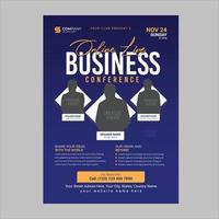 Corporate business and conference multipurpose flyer design vector