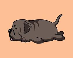 Cut dog's cartoon vector and illustration