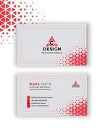 Modern business card design in professional style Free Vector and use