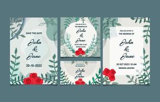 diseño de invitación de boda vector