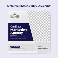 Digital Marketing Agency social media template design vector