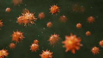 videobeelden van het coronavirus. beste 3D covid-19-animatie. video