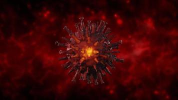 videobeelden van het coronavirus. beste 3D covid-19-animatie. video