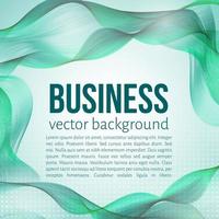 líneas onduladas en movimiento de color verde brillante. conocimiento de los negocios. plantilla de diseño fácil de editar para sus presentaciones. vector