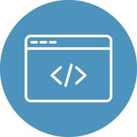 Programming browser Isolated Vector icon which can easily modify or edit