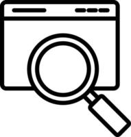 Page Searching Vector icon that can easily modify or edit