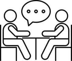 conversation person Isolated Vector icon which can easily modify or edit