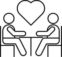 Love relationship Isolated Vector icon which can easily modify or edit