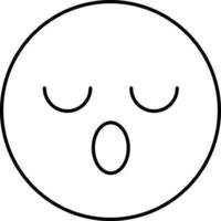 icono de vector de emoji durmiente que puede modificar o editar fácilmente