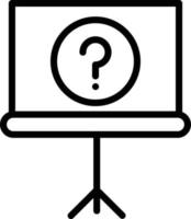 Presentation question Isolated Vector icon which can easily modify or edit