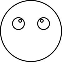 icono de vector emoji sin rostro que puede modificar o editar fácilmente