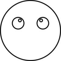Faceless Emoji Vector icon that can easily modify or edit