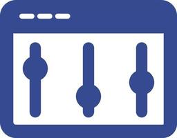 icono de vector aislado de configuración del navegador que puede modificar o editar fácilmente