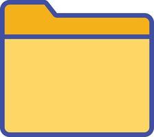 icono de vector aislado de carpeta que puede modificar o editar fácilmente