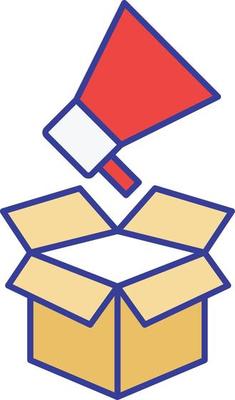 Announcement Vector icon that can easily modify or edit