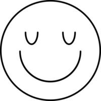 Satisfied emoji Vector icon that can easily modify or edit